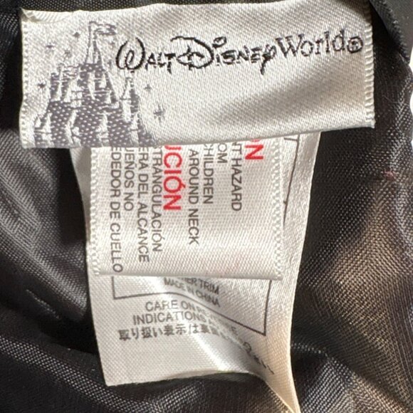 Walt Disney World Duffle Bag Mickey Mouse 1971 Red Black Carry On Leather Base H - Picture 6 of 14